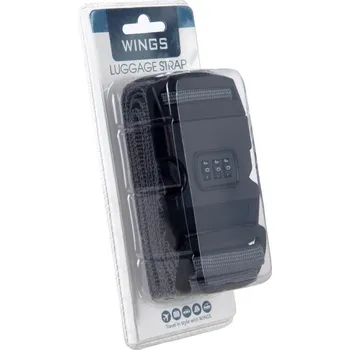 Příslušenství k zavazadlu Bezpečnostní popruh na kufr WINGS s kódovým zámkem