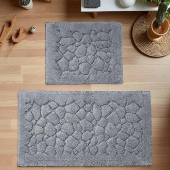 Koberec Sada koupelnových koberečků BOSTON 10 šedá