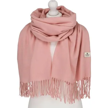 Šála CEDAR Růžová teplá dlouhá zimní šála 180x70 cm