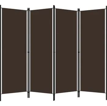 Paraván Paraván 4dílný, hnědý, 200 x 180 cm