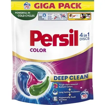Kapsle na praní PERSIL GIGA TABLETY 70 DÁVEK COLOR DISK
