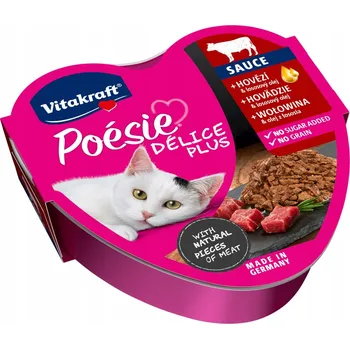 Krmivo pro kočku VITAKRAFT POESIE DELICE PLUS hovězí 85g