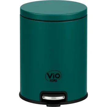 Odpadkový koš Odpadkový koš 5l Smaragdový do domácnosti, kuchyně, koupelny s pedálem