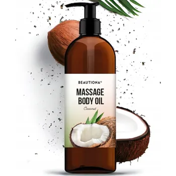 Masážní přípravek Kokosový olej na masáž těla a obličeje 500 ml Beautiona