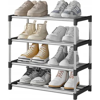 Botník WschodnieOkazje 43 x 56 x 26 cm černá, stříbrná