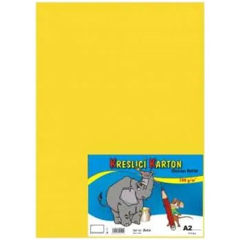 Výtvarný papír Kreslicí karton A2 - 180g/m2, 1 ks, žlutý