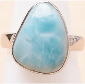 Prsten Larimar prsten stříbro Ag 925 LOT429 54 mm (US 7), 4,6 g