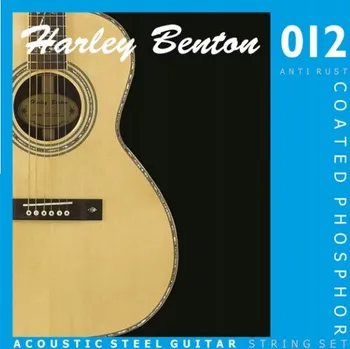 Struna pro hudební nástroj Struny pro akustickou kytaru Harley Benton Coated Phosphor 012 Anti Rust