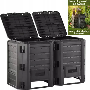 Kompostér Kompostér 2-komorový Prosperplast 800 l černý