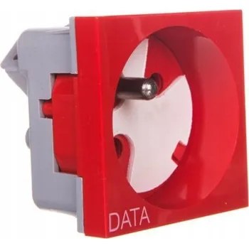 Elektrická zásuvka Ospel červená Elektrická Zásuvka