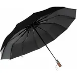 Skládací deštník Malatec 105 cm s dřevěnou rukojetí - černý