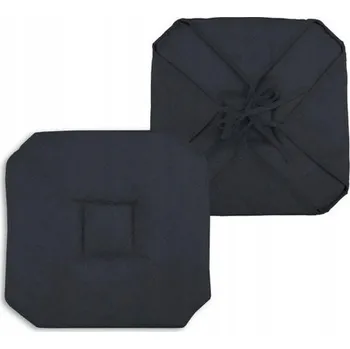 Polštář Polštář na židli BEA 40x40 cm Grafitová prošívaná sedací vazba