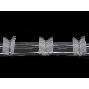 Záclonovka 2 skladová šíře 50 mm, barva transparent