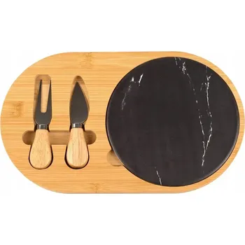 Kuchyňské prkénko Bambusové prkénko na krájení a servírování sýrů s kuchyňskými doplňky