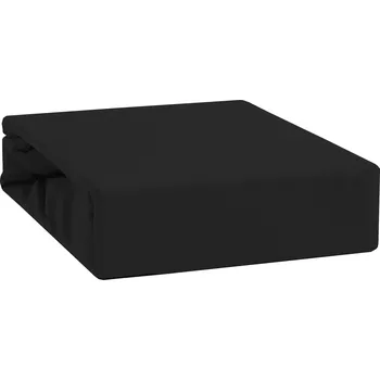 Prostěradlo PROSTĚRADLO NÁPLNÍM 100% BAVLNA 180X200 + 27 CM ČERNÉ