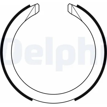 Brzdová čelist Sada brzdových čelistí, parkovací brzda DELPHI LS2169