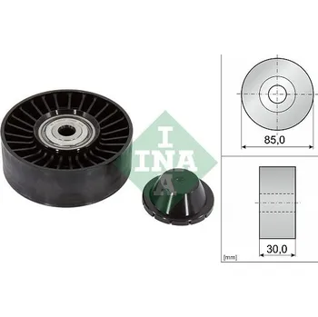 Vratná/vodicí kladka, klínový žebrový řemen Schaeffler INA 532 0920 10