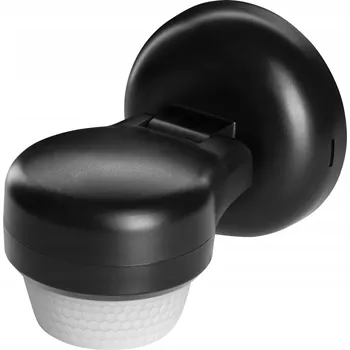 Pohybové čidlo Orno Venkovní nástěnný pohybový senzor 360° 1200W dosah 24m IP65 černý