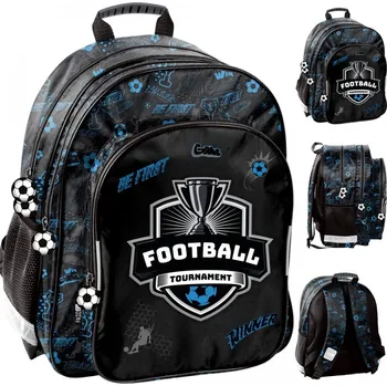 Školní batoh Vícekomorový Školní batoh Paso černý, modrý, vícebarevný 19 l