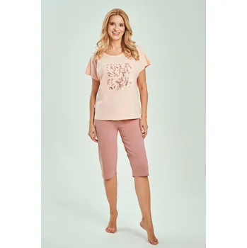 Pánské pyžamo 3523 DÁMSKÉ PYŽAMO VALENTINE M-XL meruňka XL