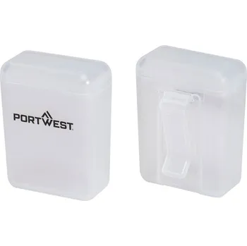 Chránič sluchu PORTWEST Zásobník PA09 Ear Plugs Storage Box, plastový na zátkové chrániče POR-PA09WHR Bílá