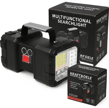 Svítilna LED AKUMULÁTOROVÁ SVÍTILNA REFLEKTOR OBOUSTRANNÁ POWERBANK TAKTICKÁ 7 REŽIMŮ