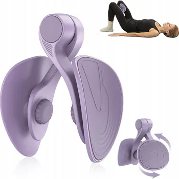 MOTÝLEK PRO CVIČENÍ SVALŮ PÁNEVNÍHO DNA TRENAŽÉR STEHEN A BOKŮ FIALOVÝ