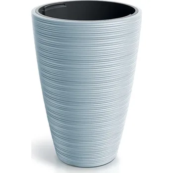 Květináč Květináč VENA ROUND 34,9cm světle šedá