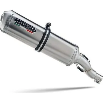 Výfuk pro motocykl GPR Koncovka výfuku Slip-on GPR SATINOX H.268.RACEDB.SAT Broušená nerezová ocel including link pipe and removable db killer