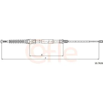 Auto-moto Tažné lanko, parkovací brzda COFLE CFE10.7626