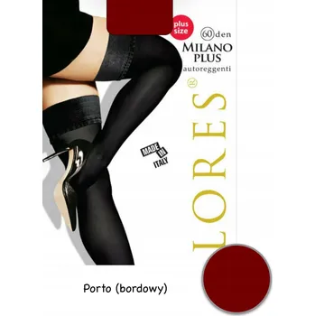 Dámské punčochy Samodržící punčochy 60 DEN Milano 5-6 Nero (Černé)