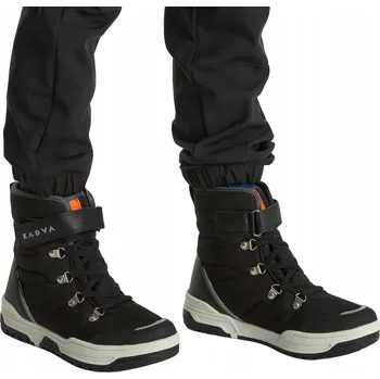 Dívčí sněhule Dětské sněhule KADVA Flow WaterProof černé, velikost 34