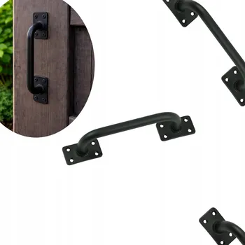 MADLO BRÁNY PRO POSUVNÉ BRÁNY ÚCHYT ČERNÝ 200MM