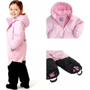 Kojenecká kombinéza Dětská lyžařská kombinéza KADVA Kiko Jrg růžová, velikost 86, VODĚODOLNÁ