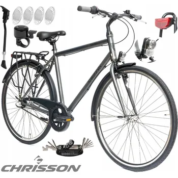 Pánské městské kolo 28" SHIMANO Nexus, osvětlení, nosič, stojan, blatníky