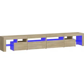 Televizní stolek TV stolek LED RGB Dub Sonoma 260x36,5x40 cm