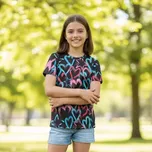 Dívčí funkční tričko Kugo ST3660 černé (dívčí sportovní tričko)