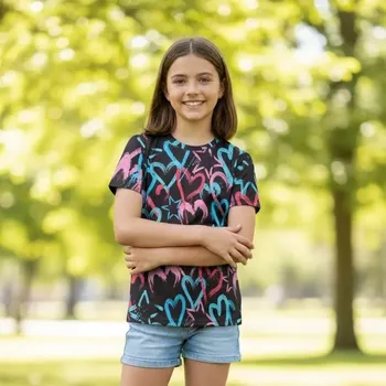 Dívčí funkční tričko Kugo ST3660 černé (dívčí sportovní tričko)