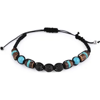 Náramek Náramek shamballa unisex, malé, 2 tyrkys