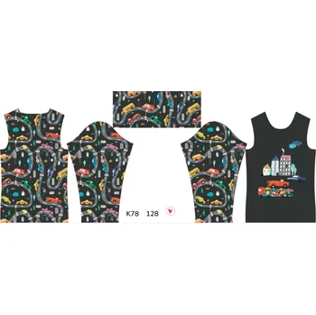 Panel na dětský termo rolák 128 barevná auta