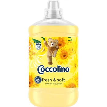 Aviváž Coccolino Fresh&Soft Tekutá aviváž Happy Yellow 1,7L (68 praní)