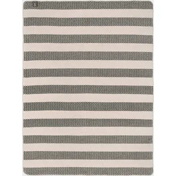 deka Bavlněná deka s akrylem 150x200 2143/3 Hnědé pruhy v cikcak vzoru přehoz pled SG