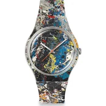 Módní doplněk Swatch x Guggenheim Pollock's Alchemy SUOZ366