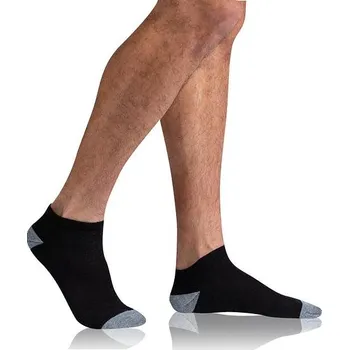 Dámské ponožky Bellinda SPORT MEN IN-SHOE 3x - Pánské kotníkové ponožky 3 páry - černá Velikost: 40 - 45