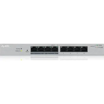 Počítač Zyxel GS1200-8HP 8-port Desktop Gigabit Web Smart switch, 4x PoE 802.3at, PoE budget 60W, fanless