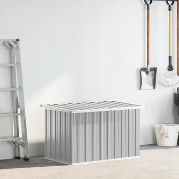 Zahradní úložný box VidaXL Zahradní úložný box, šedý, 109x67x65 cm