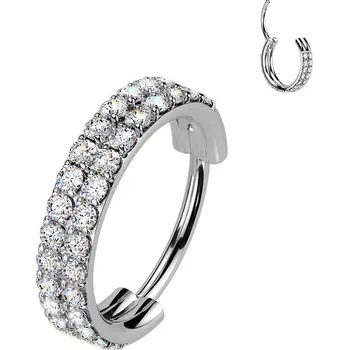 Piercing Šperky4U Piercing segment kruh TITAN - 1 kus - TIT1605-1010