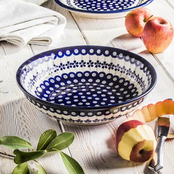 Keramická mísa / salátová mísa Bolesławiec 1,3 l - dek. 166A