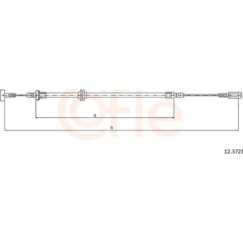 Auto-moto Tažné lanko, parkovací brzda COFLE CFE12.3721