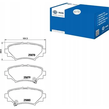 Brzdová destička BRZDOVÉ DESTIČKY HELLA PAGID B4Y02648ZB B4Y02648ZA